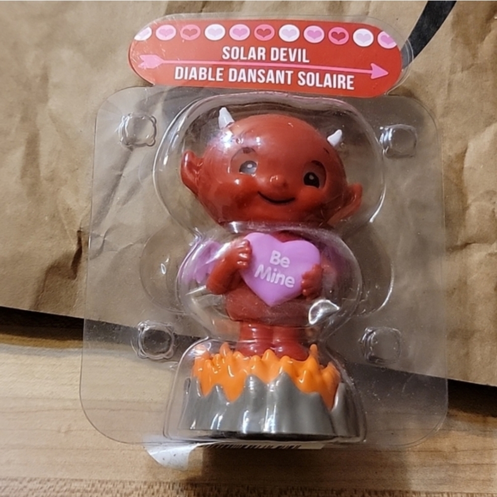 Solar-Powered Devil Bobblehead